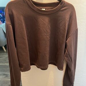 Brown Long Sleeve Top